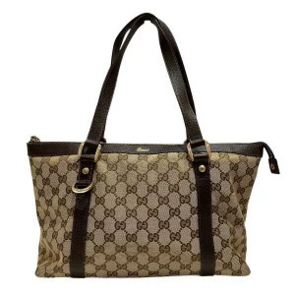 Gucci Abbey Tote Bag GG Canvas Leather